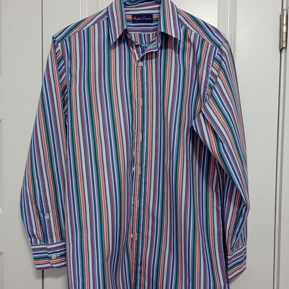 Ralph Lauren Mens Stripe Button Down Shirt, Size S - Picture 1 of 4